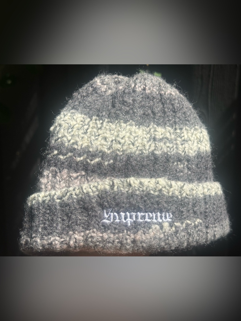 Supreme Hand-Knit Wool Beanie -One size